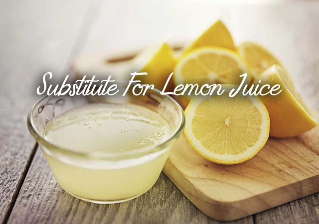 Substitute For Lemon Juice